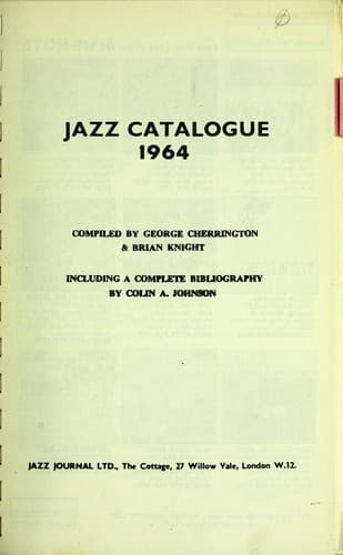 Tapa de Jazz Catalogue