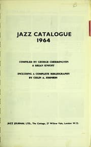 Tapa de Jazz Catalogue