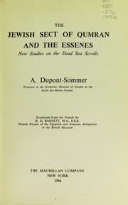 Tapa de The Jewish sect of Qumran and the Essenes