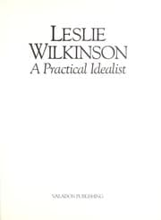 Tapa de Leslie Wilkinson, a practical idealist