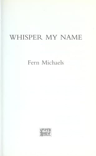 Tapa de Whisper my name