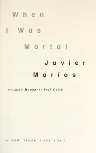 Tapa de When I was mortal