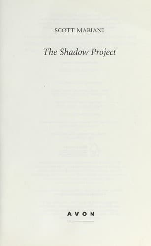 Tapa de The shadow project