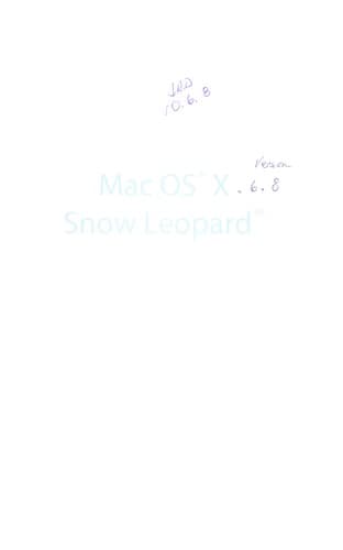 Tapa de Mac OS X Snow Leopard