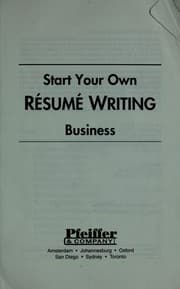 Tapa de Start Your Own Resume Writing Business