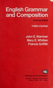 Tapa de Warriner's English grammar and composition: third course