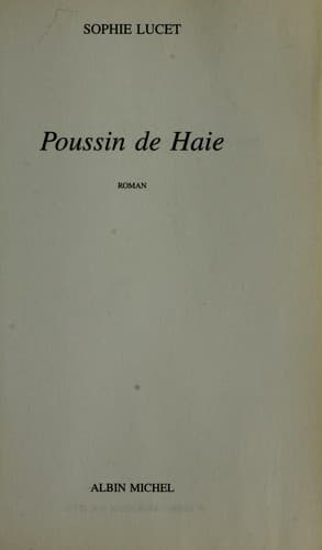 Tapa de Poussin de Haie