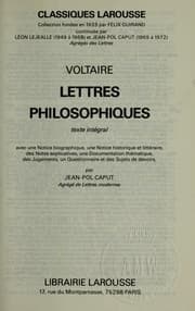 Tapa de Lettres philosophiques