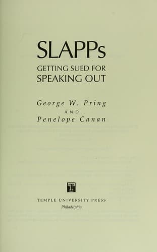 Tapa de SLAPPs
