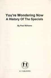 Tapa de You're Wondering Now - A History of the Specials
