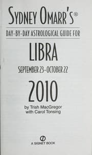 Tapa de Sydney Omarr's day-by-day astrological guide for Libra, September 23-October 22, 2010