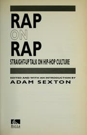 Tapa de Rap on rap : straight-up talk on hip-hop culture