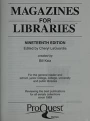 Tapa de Magazines for libraries