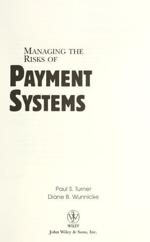 Tapa de Managing the risks of payment systems
