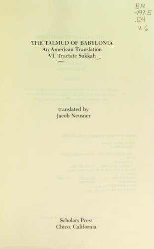 Tapa de Tractate Sukkah