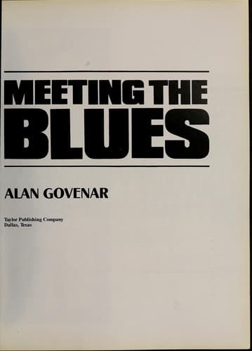 Tapa de Meeting the blues