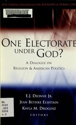 Tapa de One electorate under God?