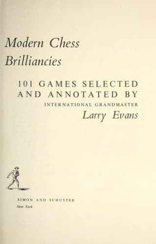 Tapa de Modern chess brilliancies; 101 games selected and annotated