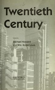 Tapa de The Oxford history of the twentieth century