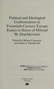 Tapa de Political and ideological confrontations in twentieth-century Europe
