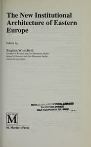 Tapa de The New institutional architecture of Eastern Europe