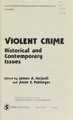 Tapa de Violent crime