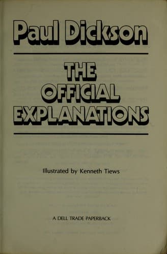 Tapa de Official Explanation