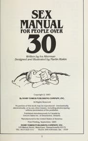 Tapa de Sex manual for people over 30