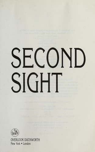Tapa de Second sight
