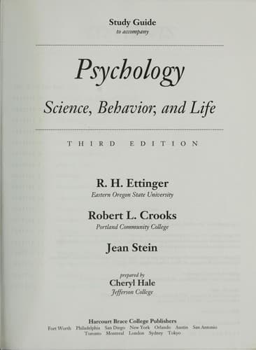 Tapa de Psychology