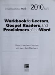 Tapa de Workbook for lectors, gospel readers, and proclaimers of the word 2010 usa