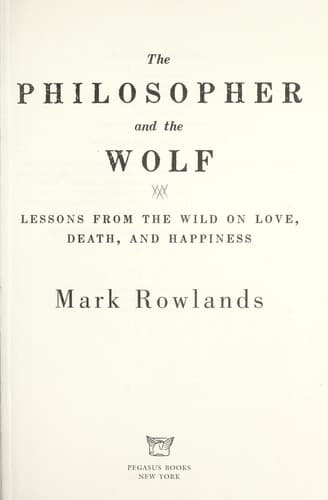 Tapa de The philosopher and the wolf