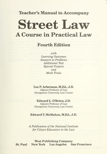 Tapa de Street law