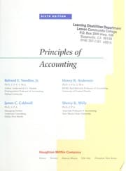 Tapa de Principles of accounting