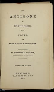 Tapa de The Antigone of Sophocles