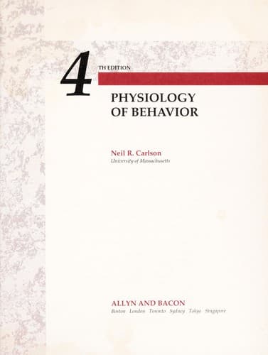Tapa de Physiology of behavior
