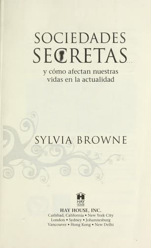 Tapa de Sociedades secretas