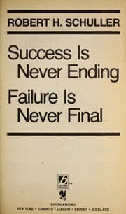 Tapa de Success is never ending, failure is never final