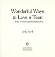 Tapa de Wonderful Ways to Love a Teen