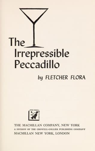 Tapa de The irrepressible peccadillo