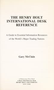 Tapa de The Henry Holt international desk reference