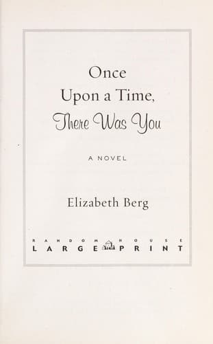 Tapa de Once upon a time, there was you