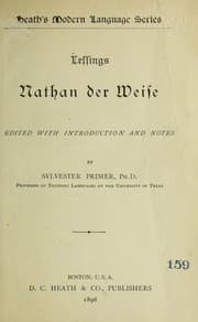 Tapa de Lessings Nathan der Weise