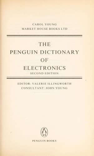 Tapa de The Penguin dictionary of electronics