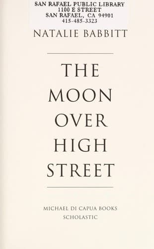 Tapa de The moon over high street