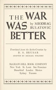 Tapa de The war was better