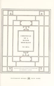 Tapa de Chronicle of a blood merchant