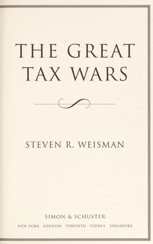 Tapa de The great tax wars