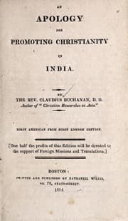 Tapa de An apology for promoting Christianity in India ...