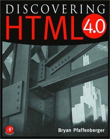Tapa de Discovering HTML 4